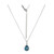 Collana in argento con Topazio Blu Londra