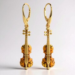 Pendientes en plata con Ámbar báltico cognac