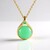 Collana in argento con Crisoprasio (KM by Juwelo)