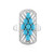 Bague en argent et Turquoise Sleeping Beauty (Faszination Türkis)