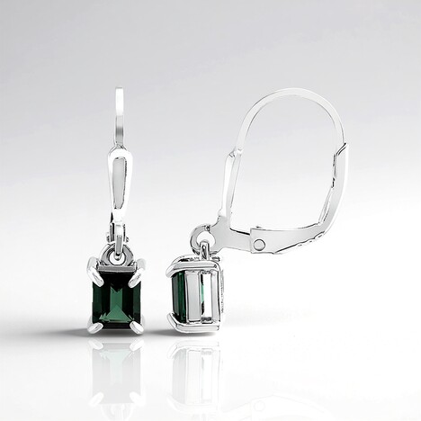 Orecchini in argento con Indicolite (Adela Silber)