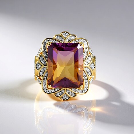 Anello in oro con Ametrina (SUHANA)