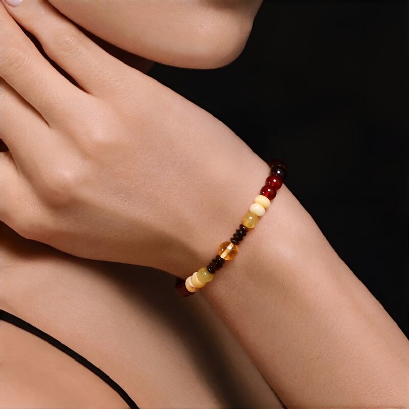 Bracelet et Onyx rouge