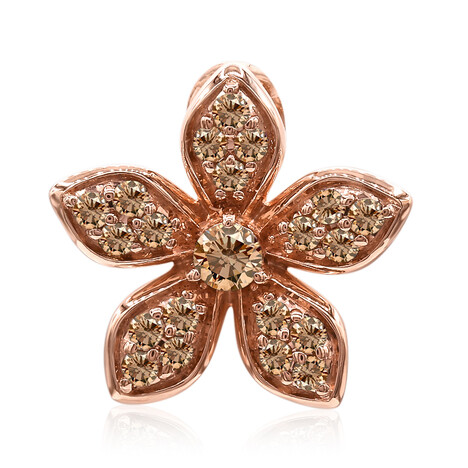 SI1 Argyle-Rose de France-Brillant-Goldanhänger (Annette)