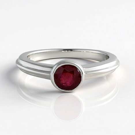 Anello in argento con Rubino Bemainty