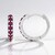 Boucles d'oreilles en argent et Rubis de Madagascar