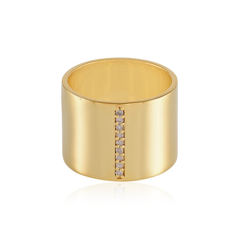 Anillo en latón con Diamante I3 (H) (Juwelo Style)