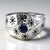 Anello in argento con Zaffiro Blu (TPC)