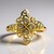 Anello in oro con Diamante Champagne I2 (Ornaments by de Melo)