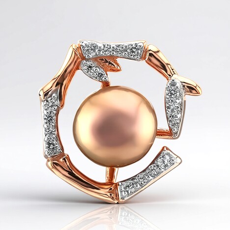 Ciondolo in argento con Perla Ming (TPC)