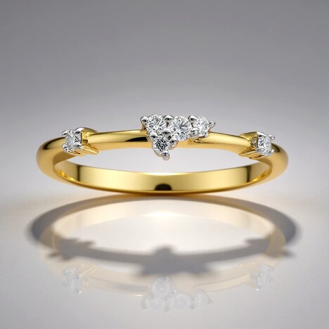 Anello in oro con Diamante SI1 (G) (Annette)