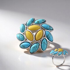 Anello in argento con Turchese (dagen)