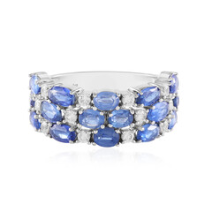 Anillo en plata con Cianita de Nepal