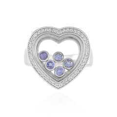 Anillo en plata con Tanzanita
