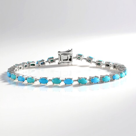 Bracciale in argento con Turchese Sleeping Beauty (Faszination Türkis)