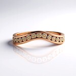 Anello in oro con Diamante Rose de France SI1 di Argyle (Annette)