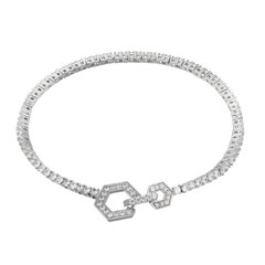 Zircon Silver Bracelet (Adela Silber)
