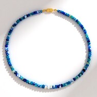 Collana in argento con Afghanite (Adela Silber)