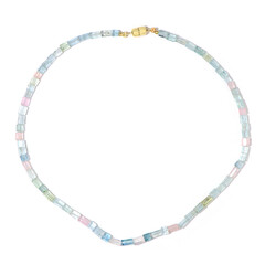 Zilveren halsketting met berillen (Adela Silber)