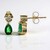 Orecchini in oro con Smeraldo Zambia AAA