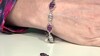 Bracelet en argent et Grenat magenta (Gems en Vogue)