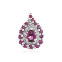 Pendentif en argent et Grenat Rhodolite