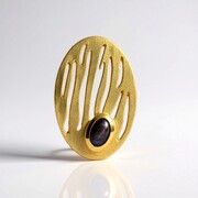 Pendentif en argent et Saphir étoilé noir (MONOSONO COLLECTION)