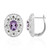 Amethyst Silver Earrings (Annette classic)