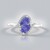 Anello in argento con Tanzanite