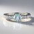 Anello in argento con Acquamarina Brasiliana