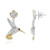 Pendientes en plata con Topacio blanco (Dallas Prince Designs)