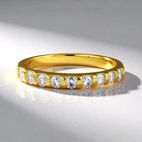 Anello in oro con Diamante IF (D) (Annette)
