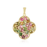 Zilveren hanger met toermalijnen