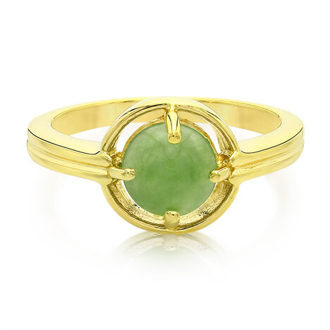 Zilveren ring met een keizerlijk chrysopraas