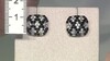 Zilveren oorbellen met zwarte spinelstenen