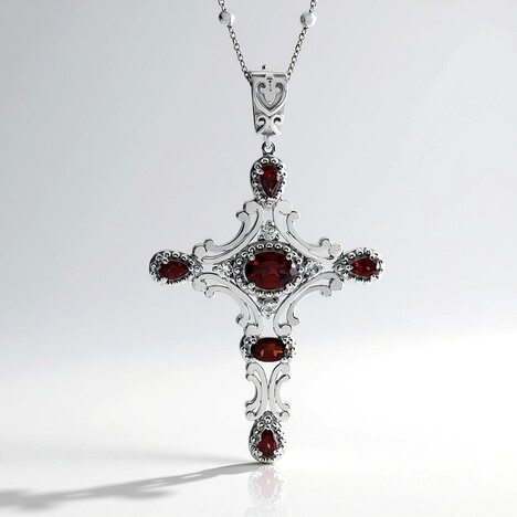 Collana in argento con Granato d’India (Dallas Prince Designs)