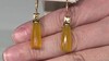 Zilveren oorbellen met Gele chalcedonen (KM by Juwelo)