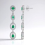 Orecchini in argento con Smeraldo Socoto