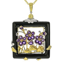 Collar en plata con Ónix negro (Gems en Vogue)