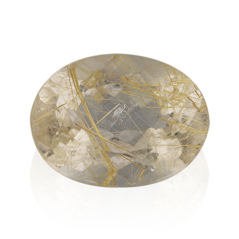 Edelsteen met een rutielkwarts