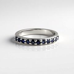 Anello in argento con Zaffiro Blu