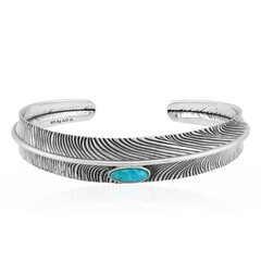 Zilveren armband met een Blauwe Kingman Mohave Turkoois (Jones Lee)