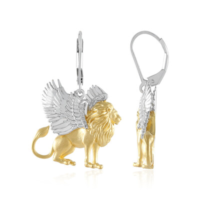 Boucles d'oreilles en argent et Diamant I1 couleur (I) (Gems en Vogue)