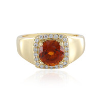 Anello in oro con Granato Essonite