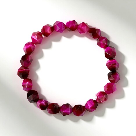Bracciale con Occhio di Tigre Rosa