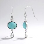 Orecchini in argento con Larimar