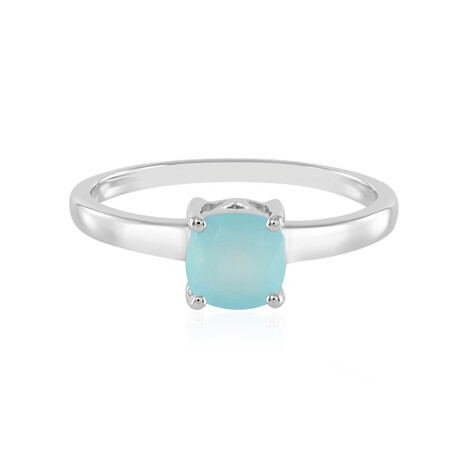 Aqua-Chalzedon-Silberring