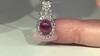 Zilveren hanger met een Siberische amethist