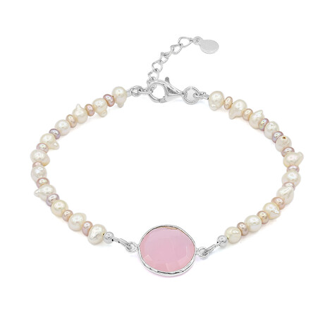 Bracelet en argent et Quartz rose (TPC)