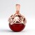 Ciondolo in argento con Ambra Rossa Colombiana (dagen)